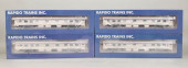 LOT OF 4 RAPIDO TRAINS BUDD MA