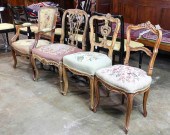 (LOT OF 4) ROCOCO CHAIR GROUP,