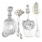 (LOT OF 4) ROCOCO REVIVAL SILV