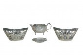 (LOT OF 4) ROCOCO REVIVAL SILV