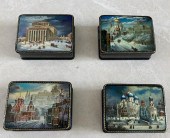 LOT OF 4 RUSSIAN SOUVENIR LACQ