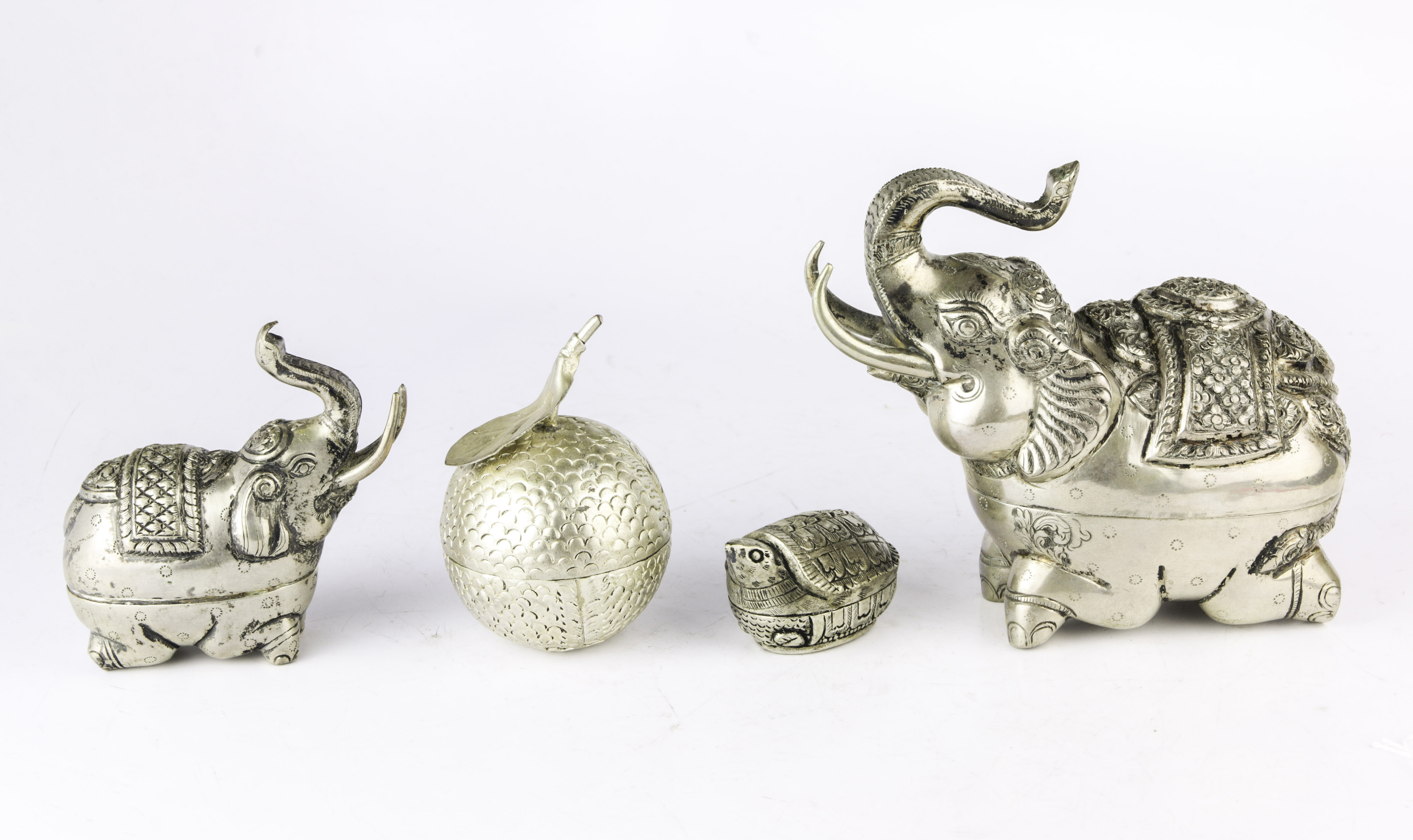 (LOT OF 4) SOUTHEAST ASIAN SILVER