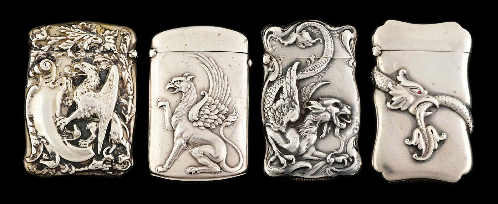 LOT OF 4: STERLING SILVER MATCH