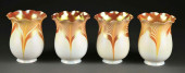 LOT OF 4: STEUBEN PULLED FEATH