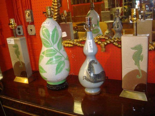 Lot of 4 Table Lamps. Pair of