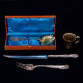 (LOT OF 4) TIFFANY FLATWARE GR