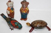 LOT OF 4 TIN LITHOGRAPH WIND-U