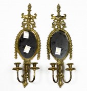 (LOT OF 4) TWO PAIR OF GILT ME