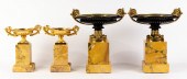 (LOT OF 4) TWO PAIRS OF GILT A