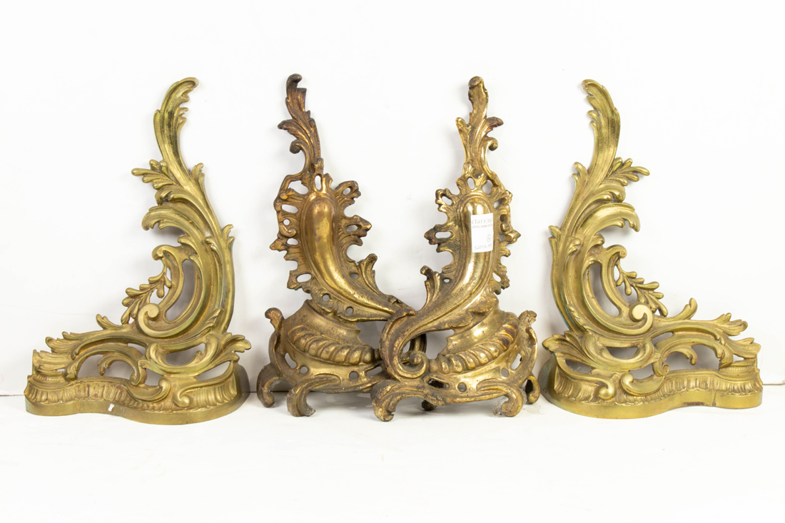 (LOT OF 4) TWO PAIRS OF ROCOCO