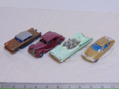 LOT OF 4 VINTAGE CAR TOYS, DIN