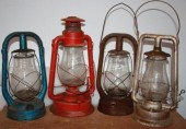 LOT OF 4 VINTAGE LANTERNS TO I