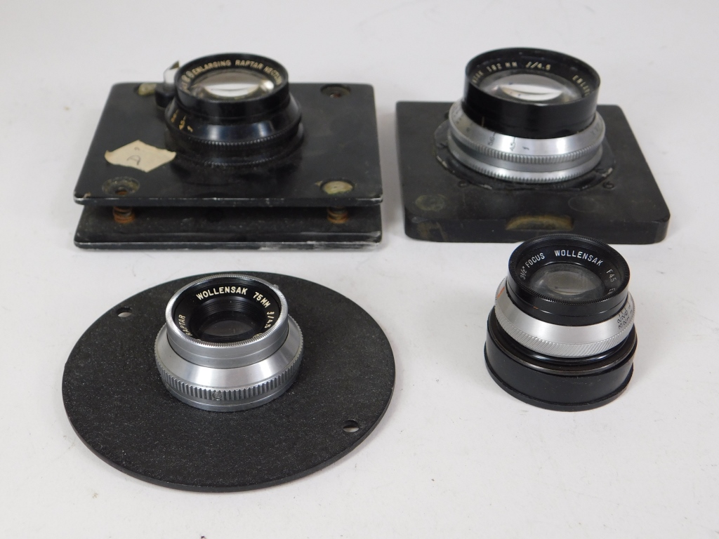 LOT OF 4 WOLLENSAK ENLARGING LENSES