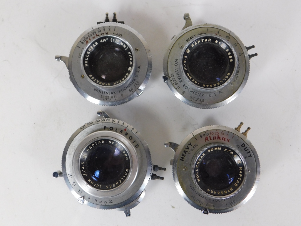LOT OF 4 WOLLENSAK RAPTAR LENSES
