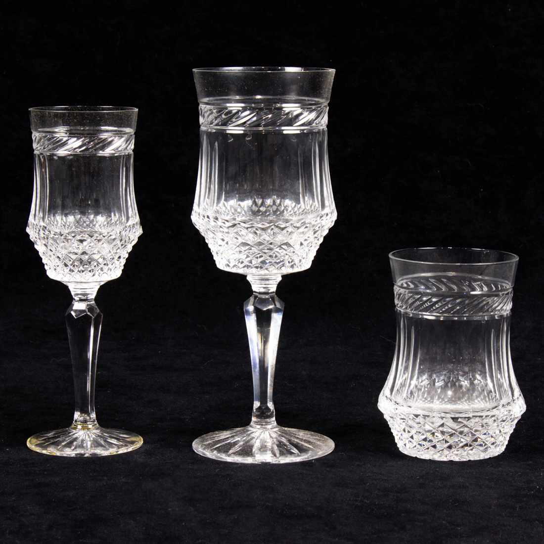 (LOT OF 41) GALWAY CUT GLASS