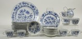 (LOT OF 43) MEISSEN BLUE AND W