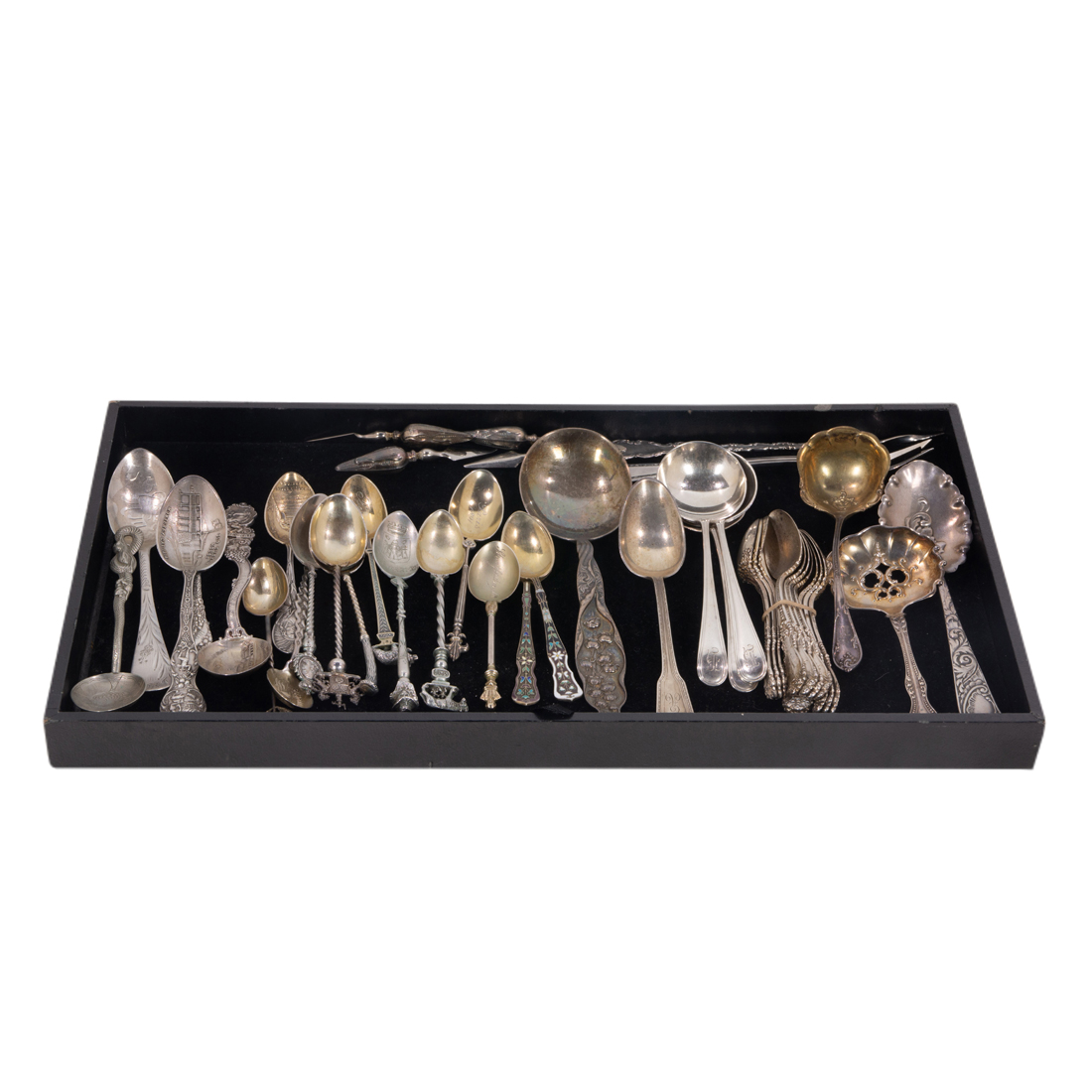 (LOT OF 43) STERLING SPOONS
