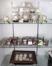 (LOT OF 43) THREE SHELVES OF B