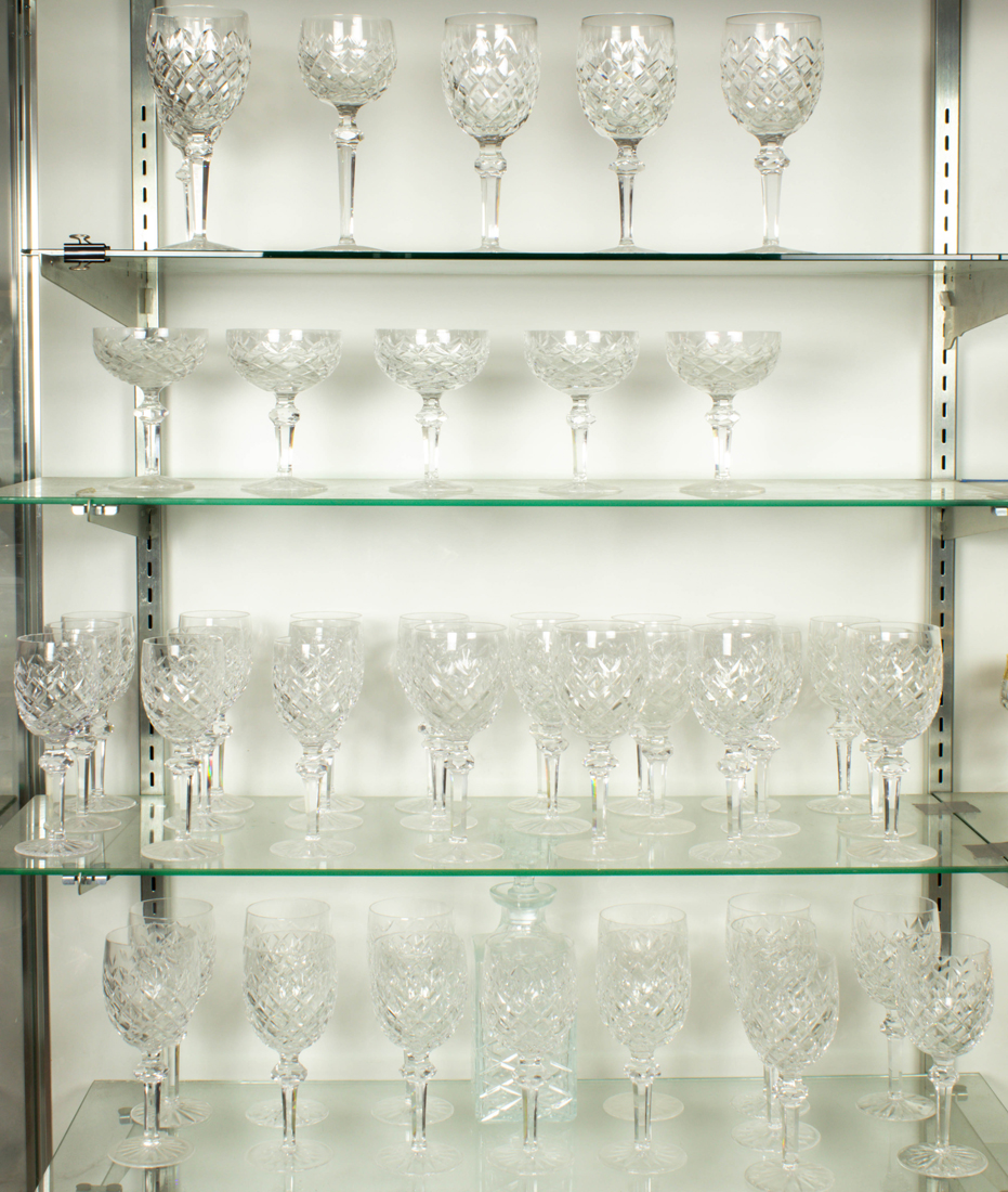 (LOT OF 49) WATERFORD CUT GLASS