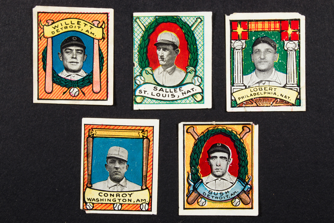 (LOT OF 5) 1917 HELMAR BASEBALL
