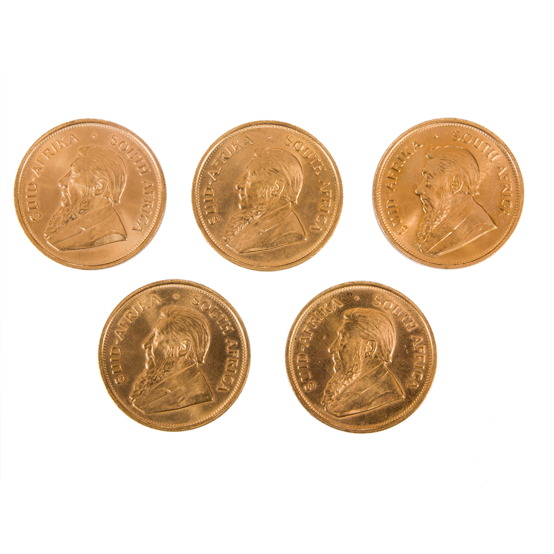 (LOT OF 5) 1975 SOUTH AFRICAN