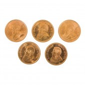 (LOT OF 5) 1976 SOUTH AFRICAN