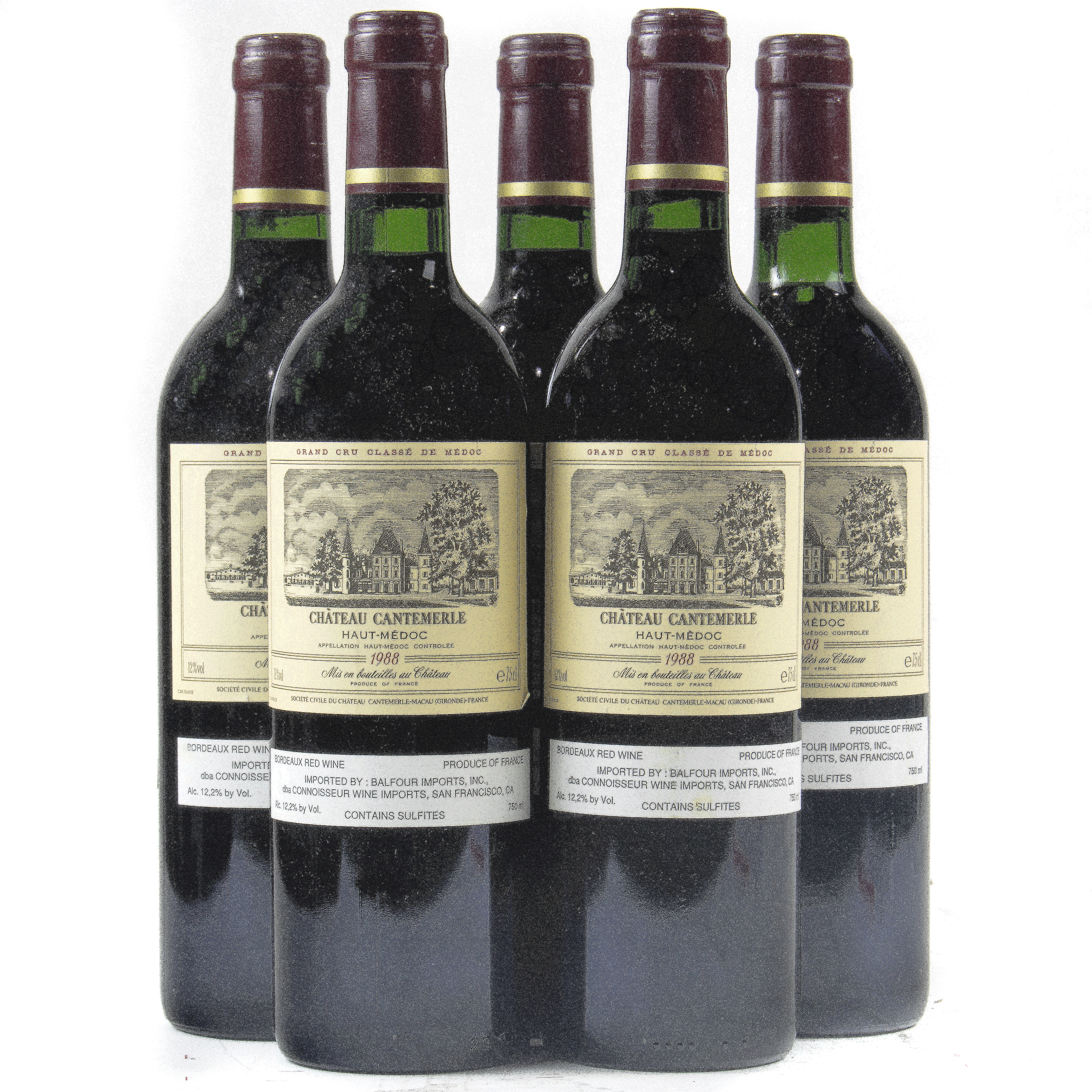 (LOT OF 5) A GROUP OF CHATEAU