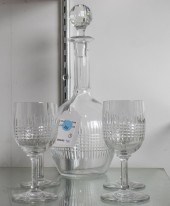 (LOT OF 5) BACCARAT CUT GLASS