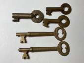 LOT OF 5 BRASS RAILROAD R.R. P