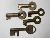 LOT OF 5 BRASS RAILROAD R.R. P