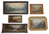 LOT OF 5 CALIFORNIA MT. LANDSC