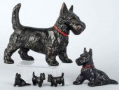 Lot of 5: Cast Iron Scottie Pi