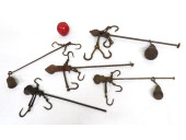 LOT OF 5 CAST IRON BALANCE BEA