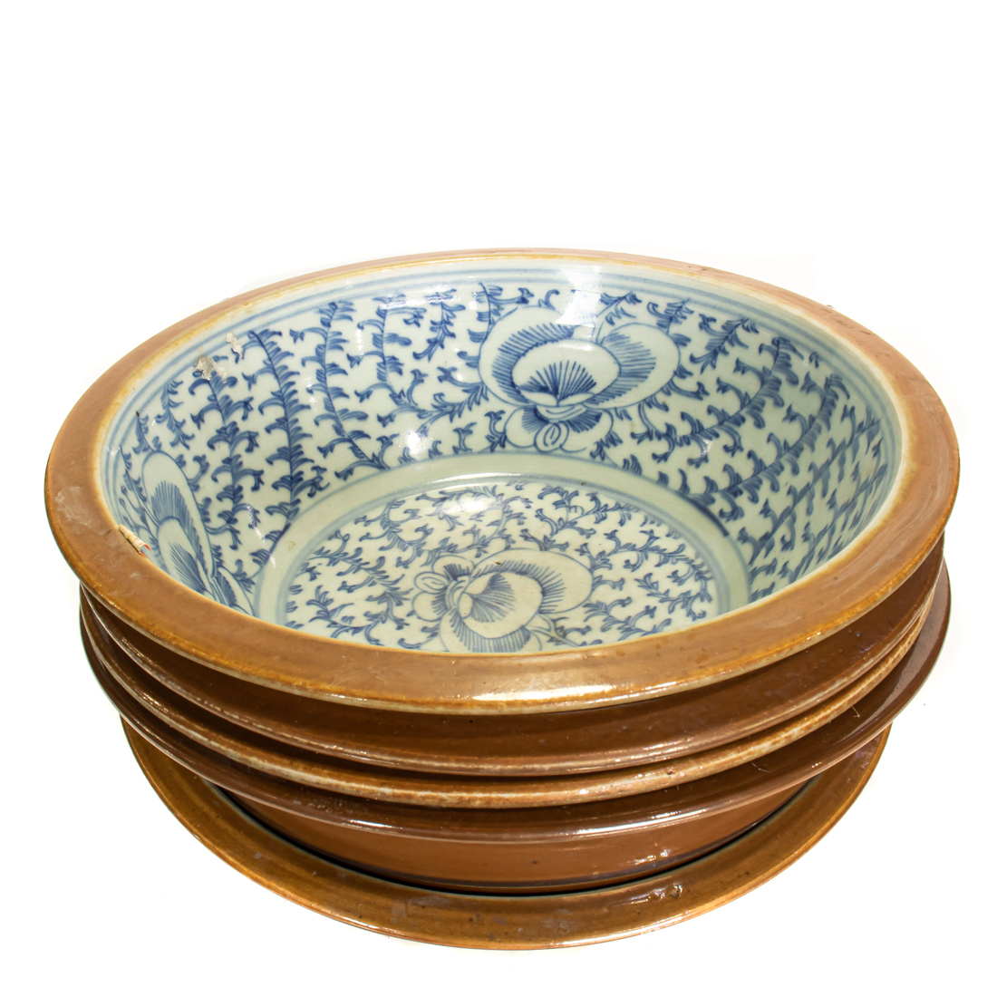 (LOT OF 5) CHINESE BLUE AND WHITE