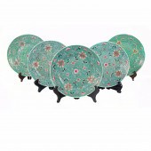 (LOT OF 5) CHINESE FAMILLE ROS