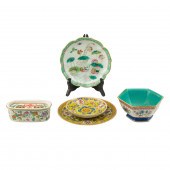 (LOT OF 5) CHINESE FAMILLE ROS