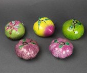 (LOT OF 5) CHINESE FAMILLE ROS