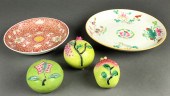 (LOT OF 5) CHINESE FAMILLE ROS