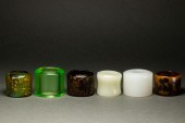 (LOT OF 5) CHINESE GLASS ARCHE