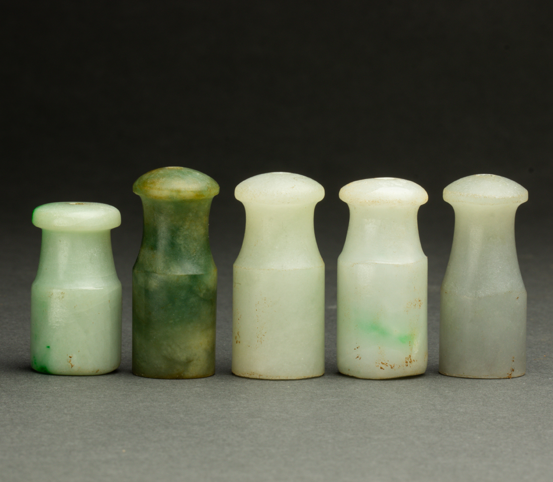 (LOT OF 5) CHINESE JADEITE