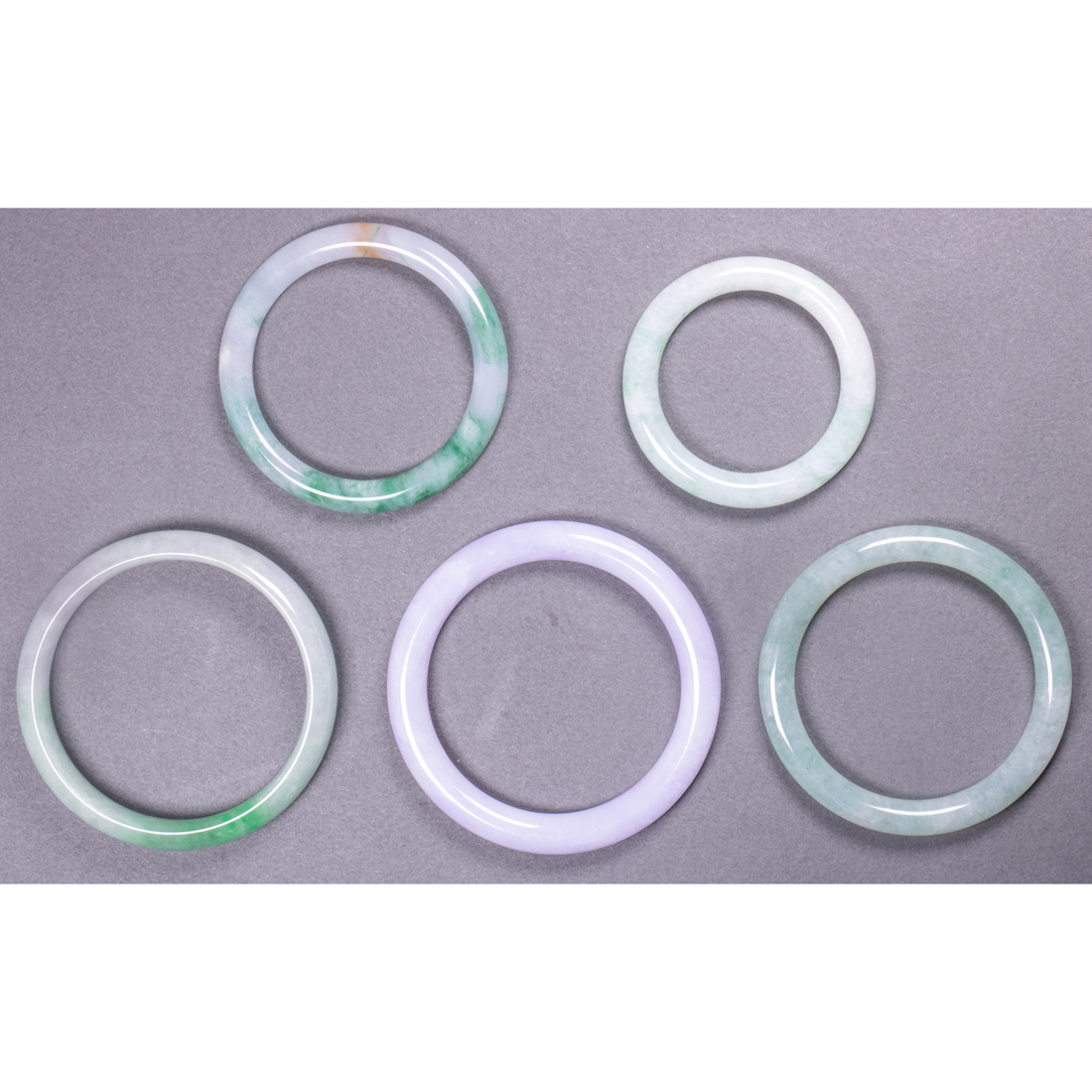 (LOT OF 5) CHINESE JADEITE