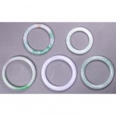 (LOT OF 5) CHINESE JADEITE BAN