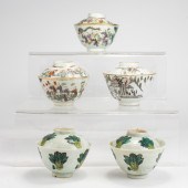 (LOT OF 5) CHINESE PORCELAIN T