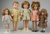 Lot of 5: Composition Dolls. <