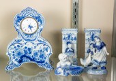 (LOT OF 5) DELFT BLUE AND WHIT