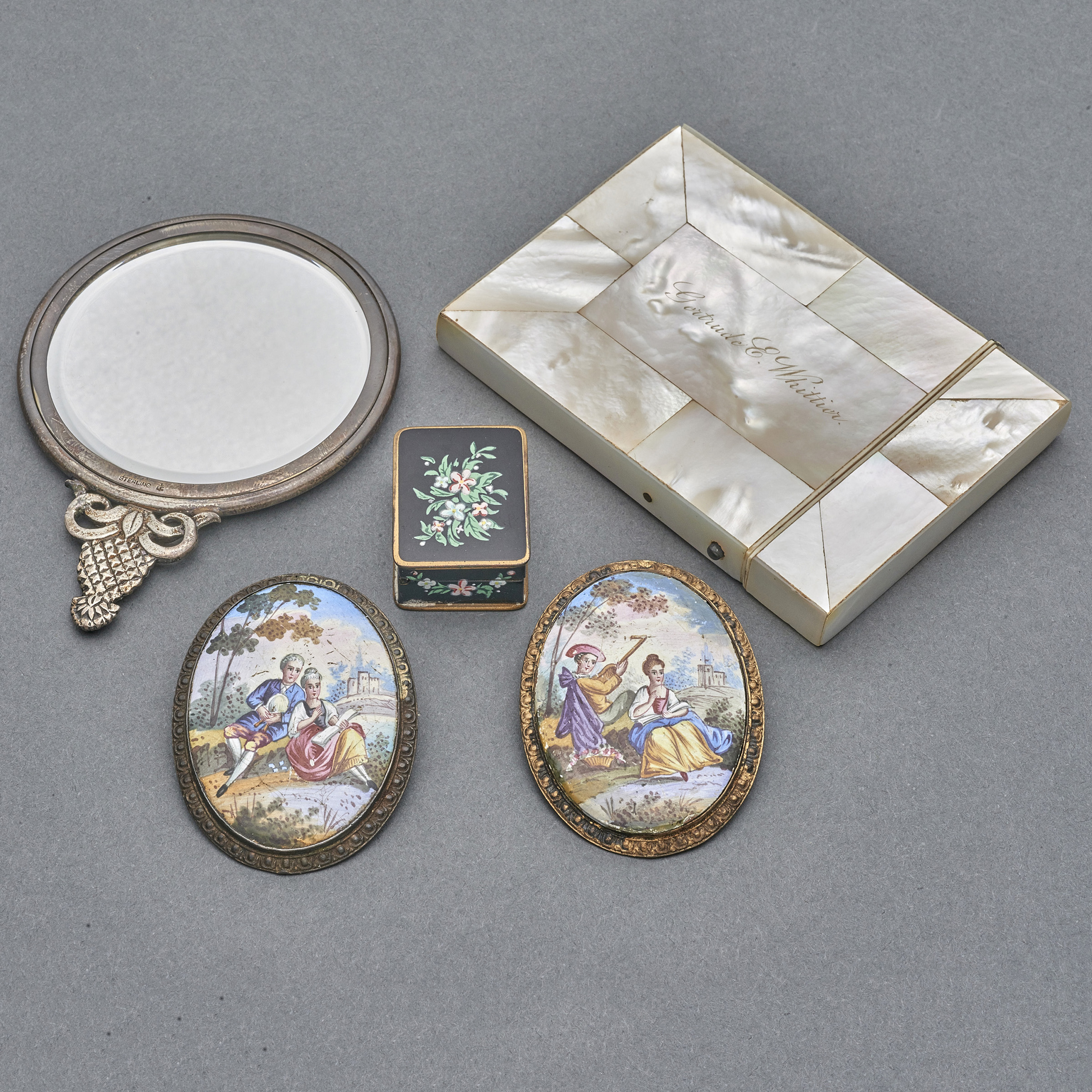 (LOT OF 5) DRESSER ITEMS: LIMOGES