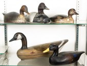 (LOT OF 5) DUCK DECOYS, INCLUD