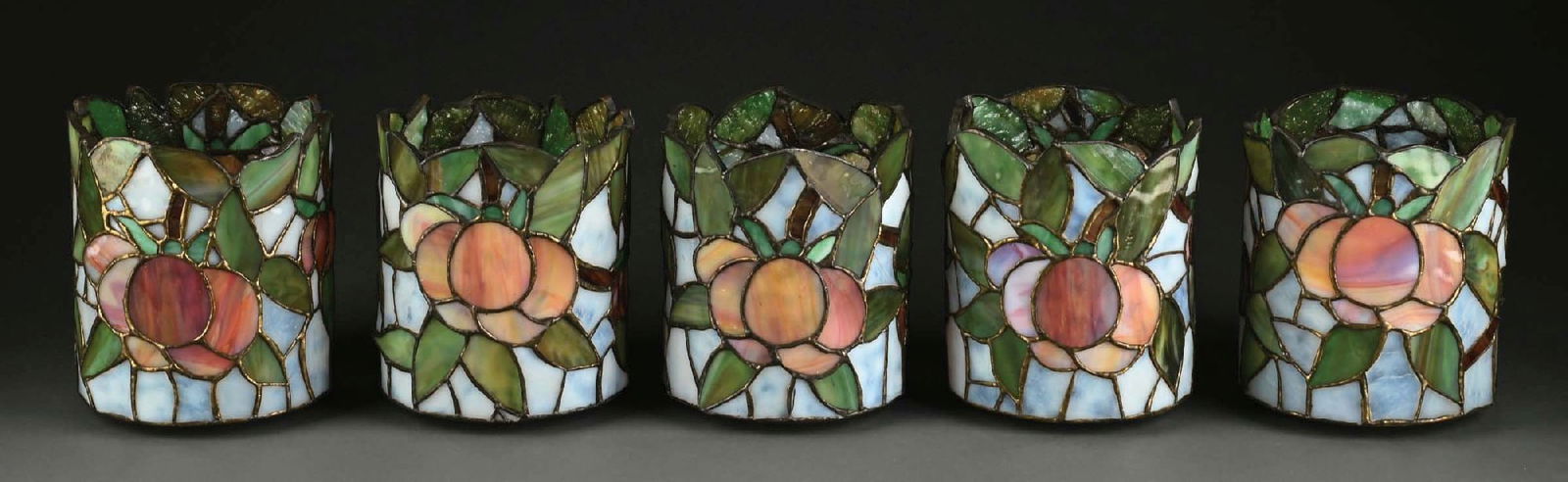 LOT OF 5: EARLY 20TH CENTURY LEADED
