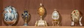 (LOT OF 5) FABERGE STYLE EGG F