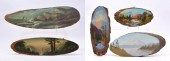 LOT OF 5.  FOUR MT. LANDSCAPES